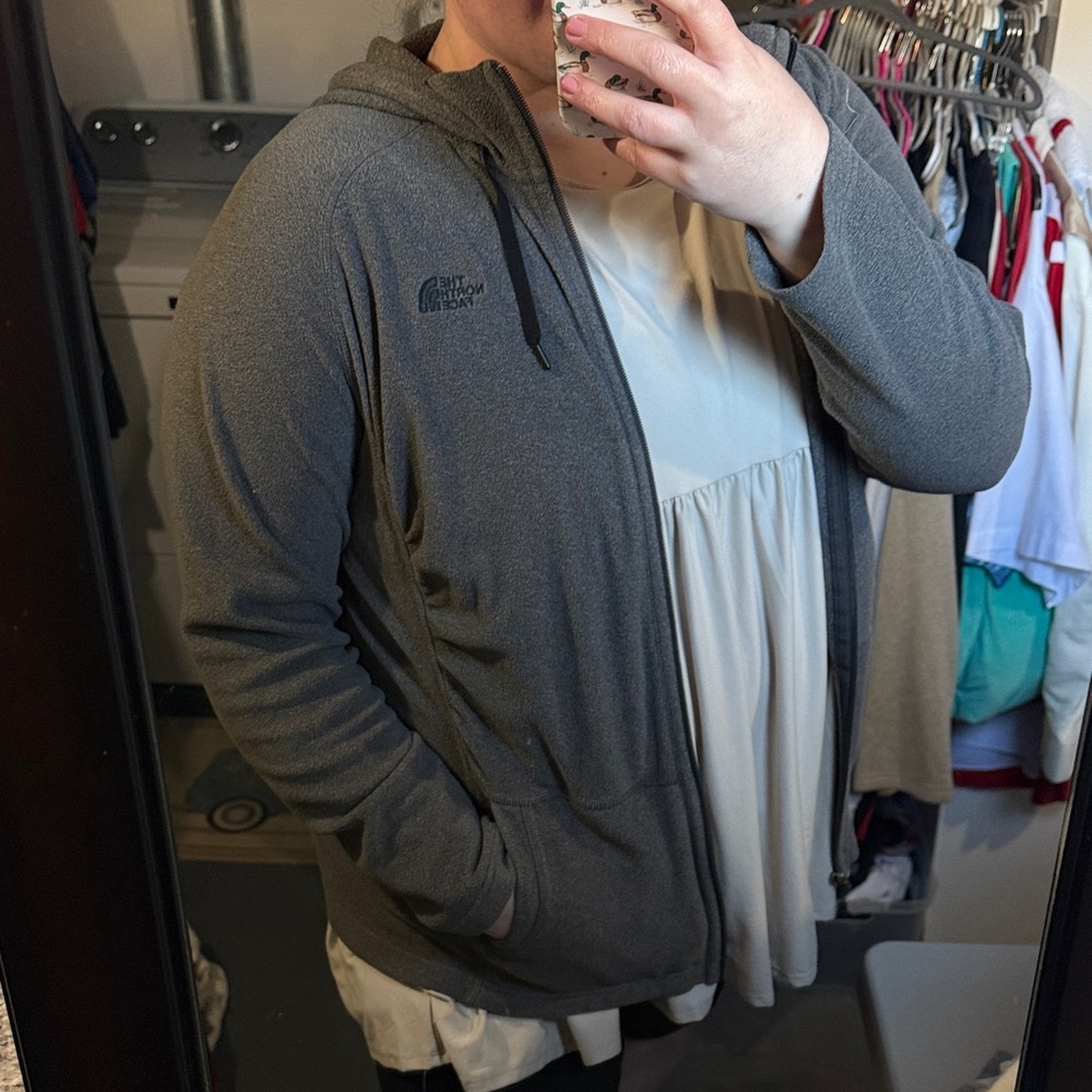 The North Face Charcoal Full-Zip Jacket